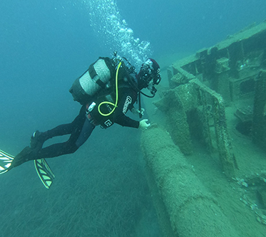 padi Wreck diver sarande